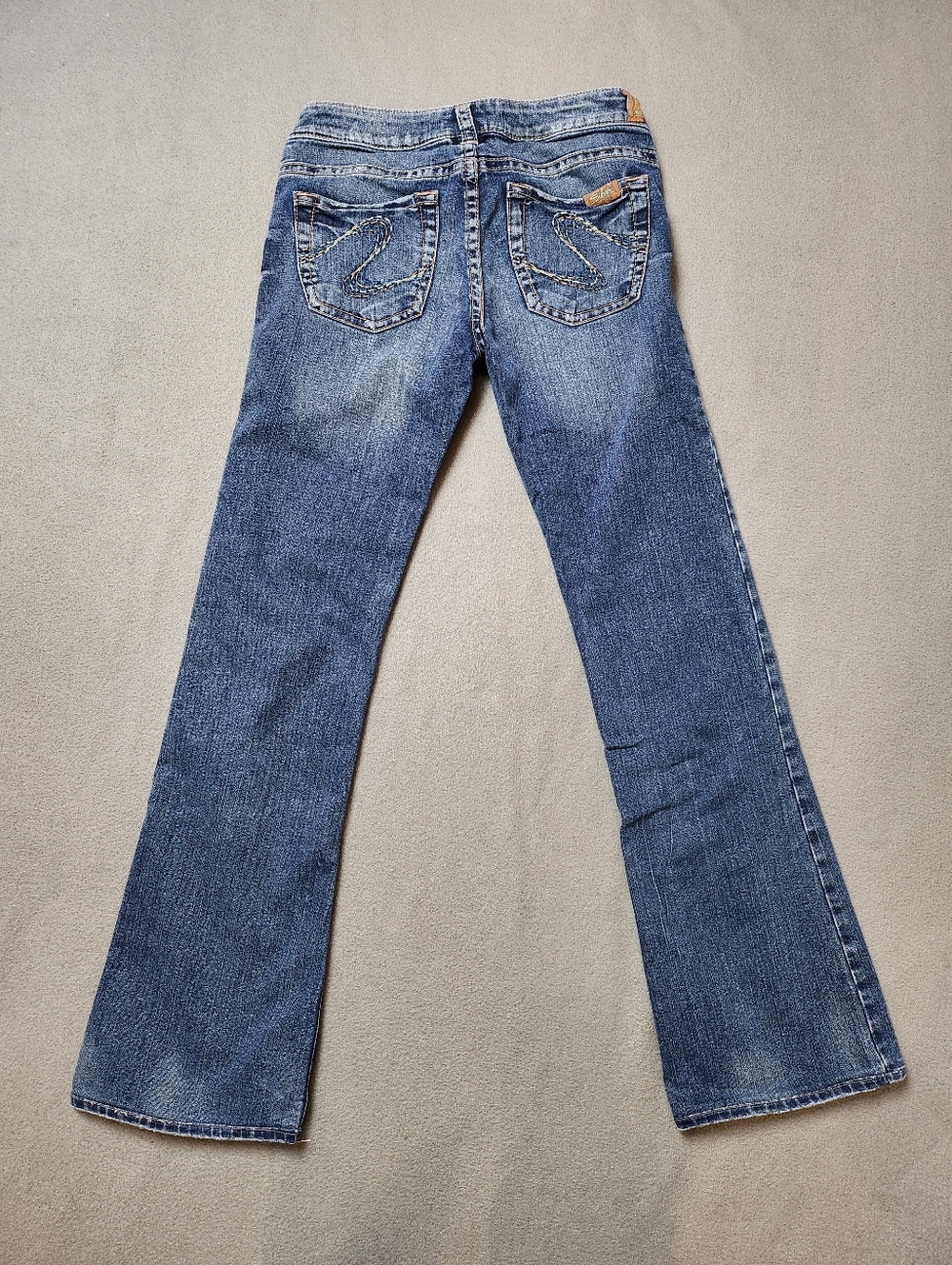 Silver Jeans Women’s Low Rise Bootcut Blue Denim Jeans Sz 27 - Picture 2 of 15